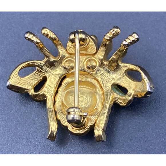 Vintage Signed Joan Rivers "Started it All" Gold Tone Bee Pin Brooch Unisex - Picture 7 of 9